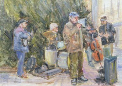 Jazz Buskers, Prague by Miranda Legard